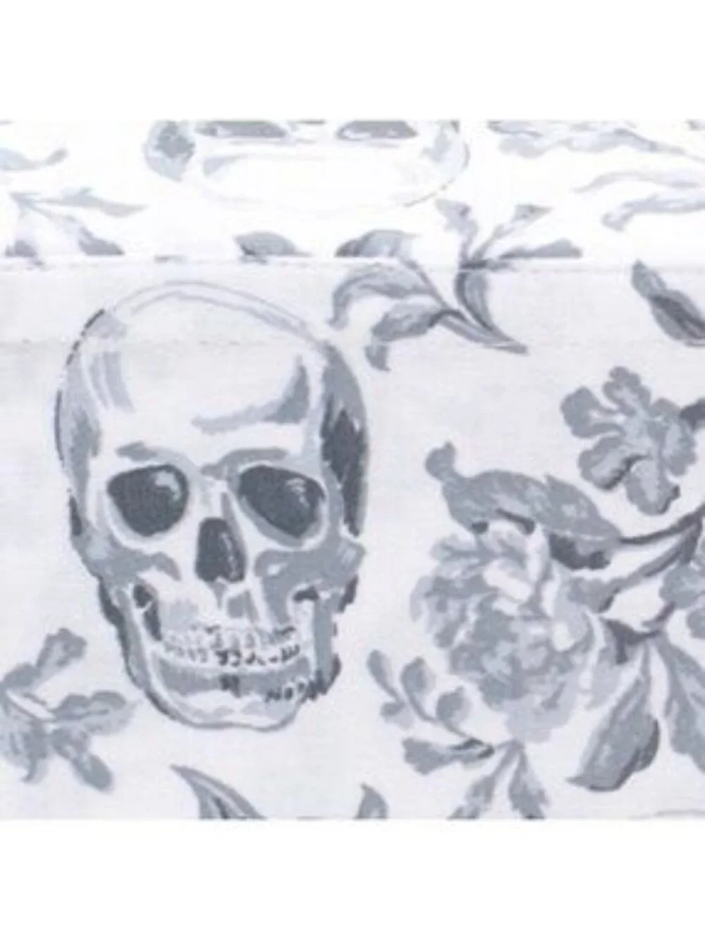 RACHEL ZOE Cotton Girly Skull Sheet Set